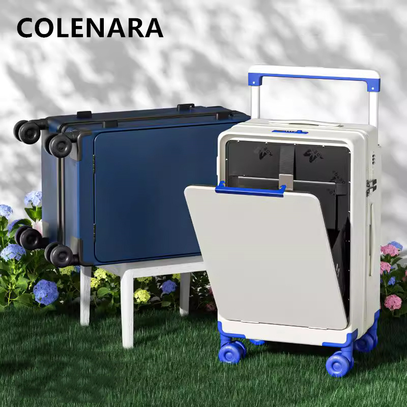 Front Opening Laptop Luggage 24 Inch - COLENARA ABS+PCスーツケース フロントオープン ラップトップ搭載可能 充電機能付き トロリーケース