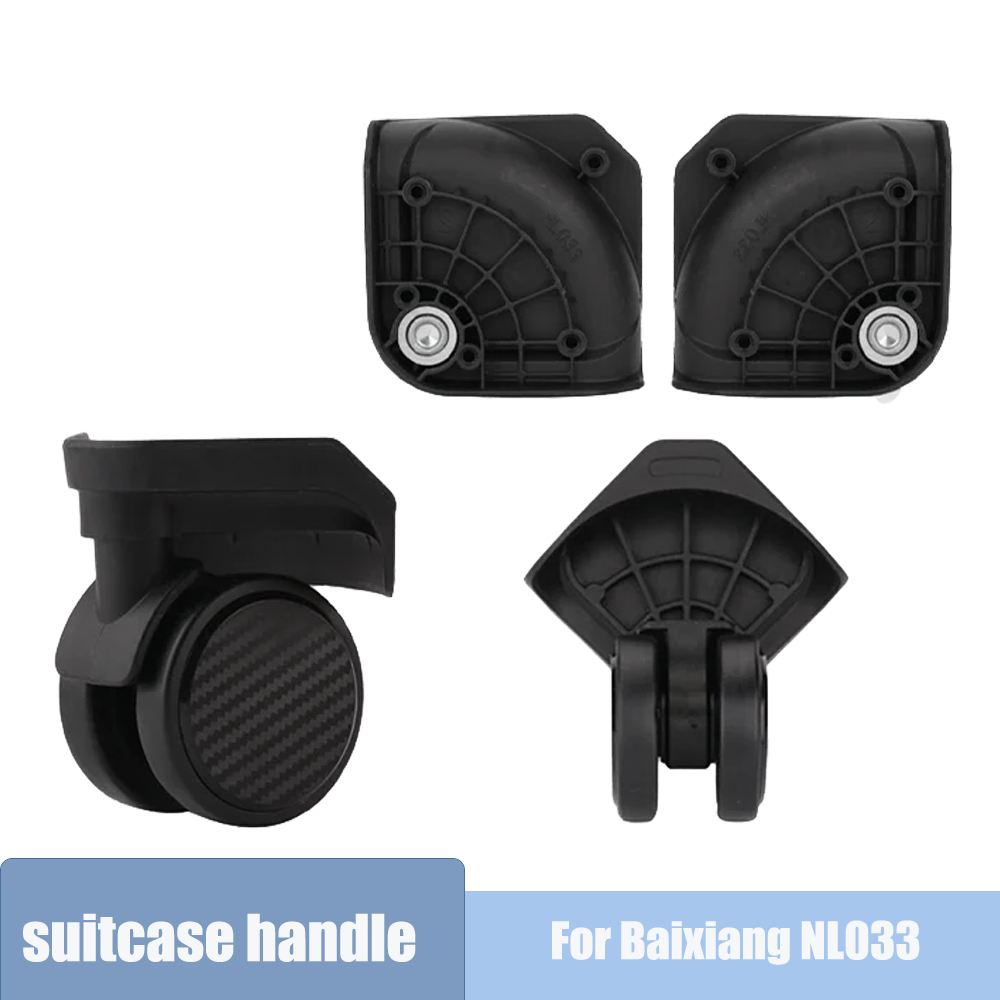 Silent Replacement Luggage Wheels - Baixiang NL033 スピナーキャスターホイールキットの交換品、荷物用トロリーケースバッグのユニバーサル修理用、静音ローリングB付き