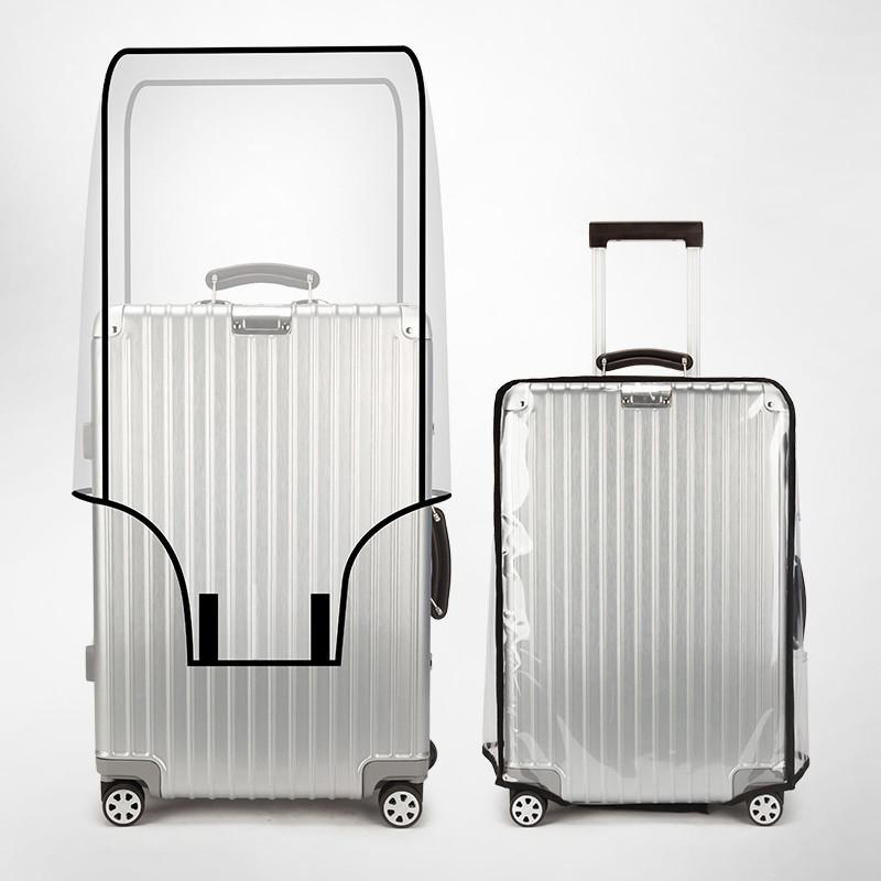 Waterproof Suitcase Cover Protector - 防水透明スーツケースカバー。PVC製で、防塵・耐摩耗性に優れ、傷から保護し、長距離旅行に最適。