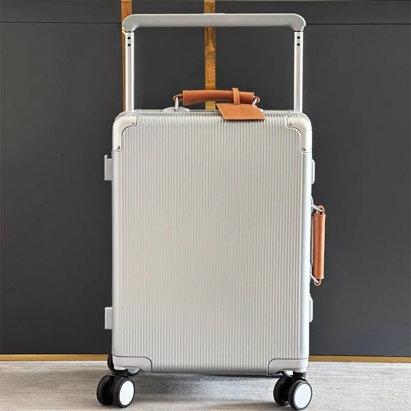 Aluminum Frame Carry On Luggage - スーツケース 幅広ハンドル トラベルスーツケース メンズ 20インチ 24インチ