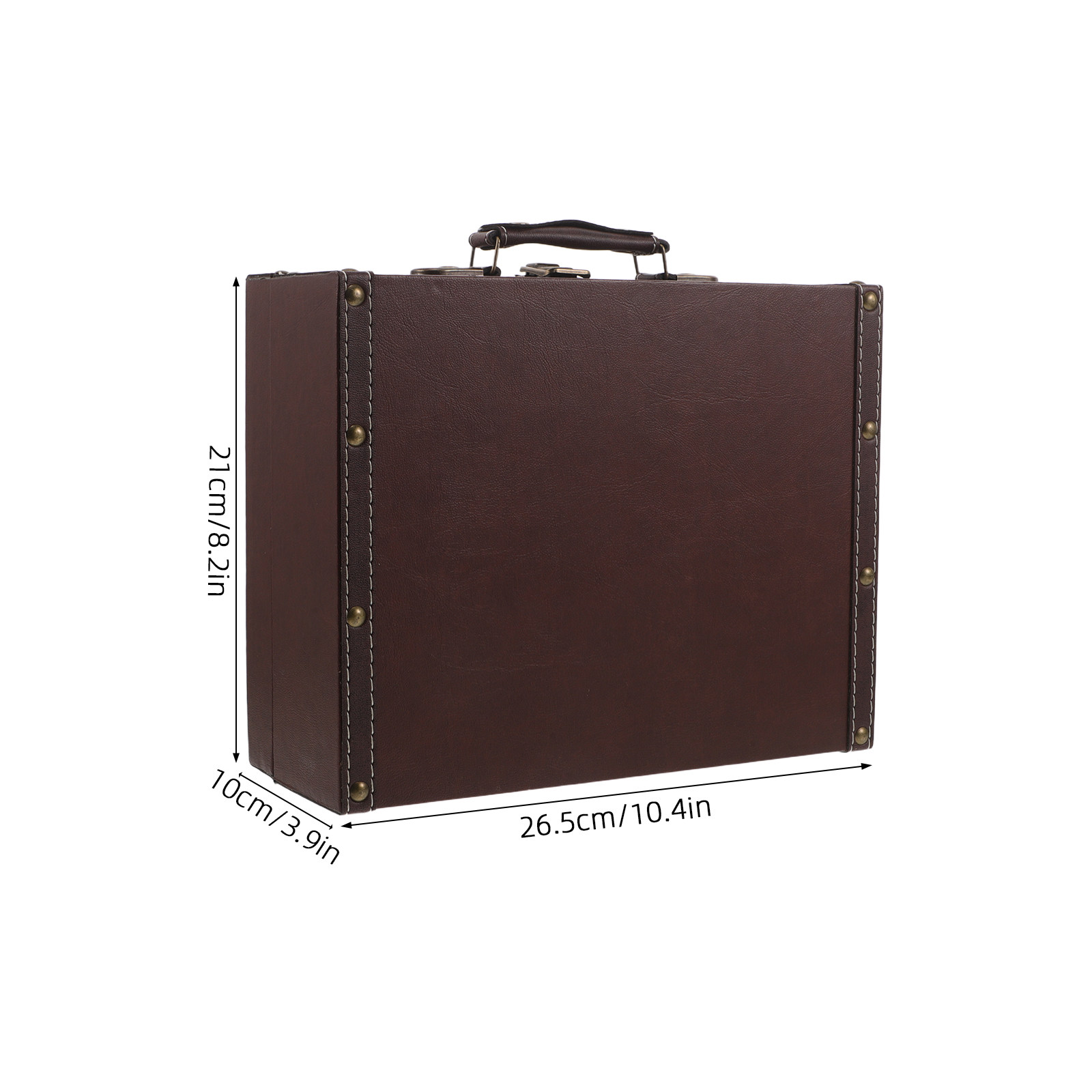 木製レトロ収納ボックス、ヴィンテージ風、持ち運び可能なスーツ - Retro Vintage Trunk Suitcase のレビューと価格