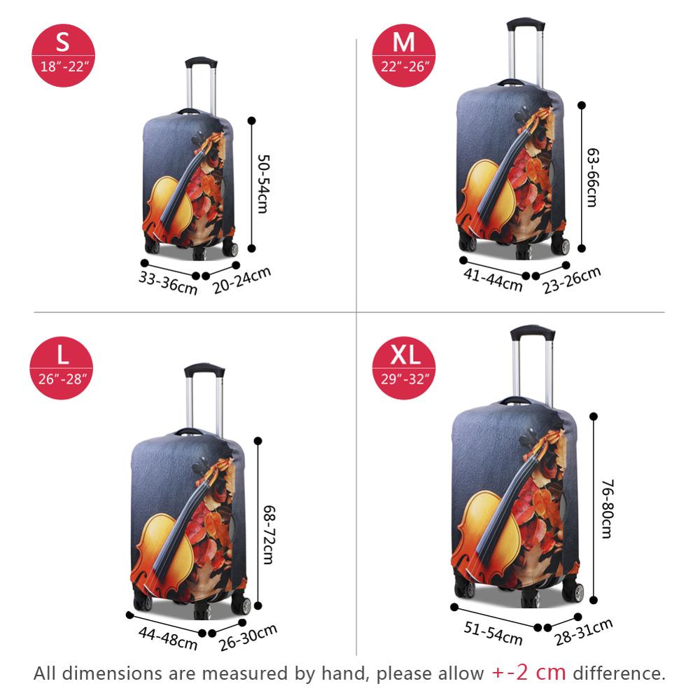 女性用カスタム漫画プリント荷物カバー 防塵防水トラベルスーツ - Waterproof Suitcase Cover Protector のレビューと価格