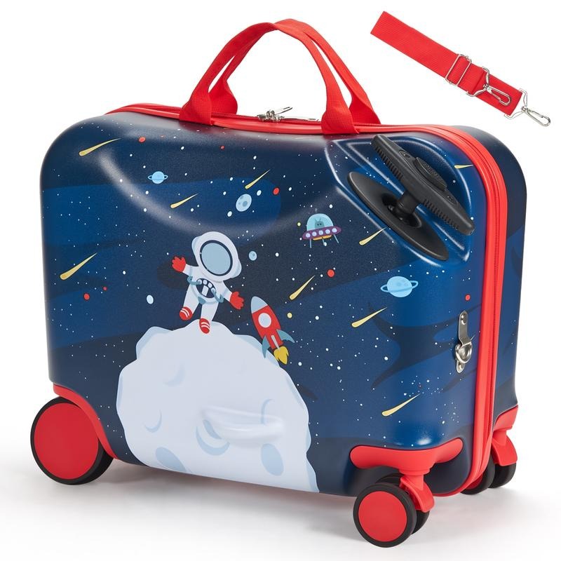 18インチ軽量子供用スクータースーツケース（ホイール付き） - Kids Ride On Suitcase Scooter のレビューと価格