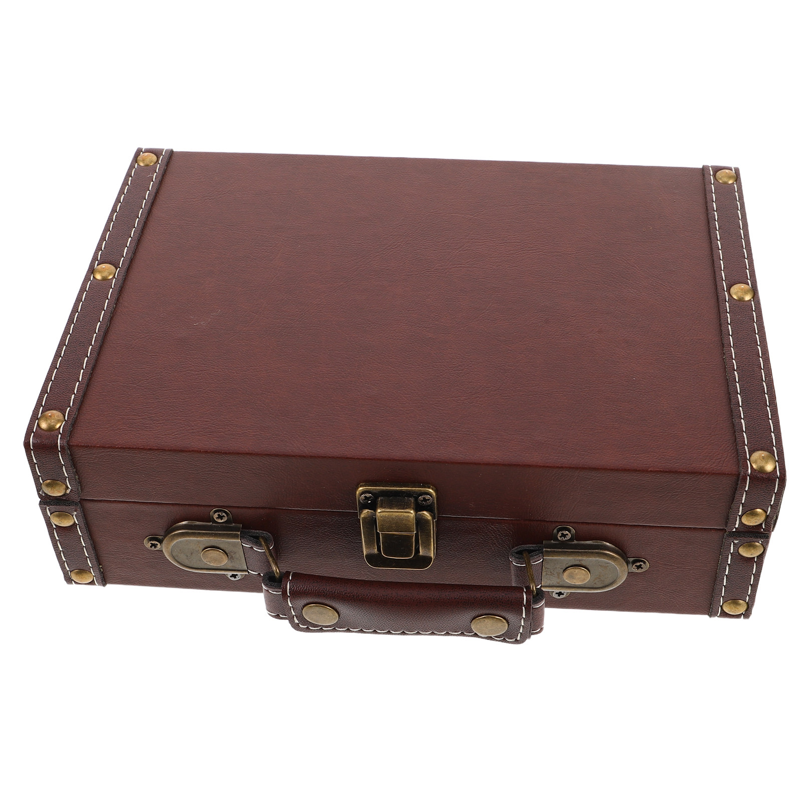 ヴィンテージ風の木製収納ボックス。レトロなスーツケース風のデ - Retro Vintage Trunk Suitcase のレビューと価格