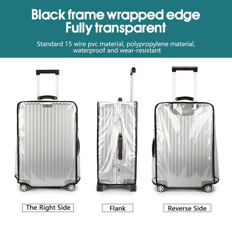 防水透明スーツケースカバー。PVC製で、防塵・耐摩耗性に優れ - Waterproof Suitcase Cover Protector のレビューと価格