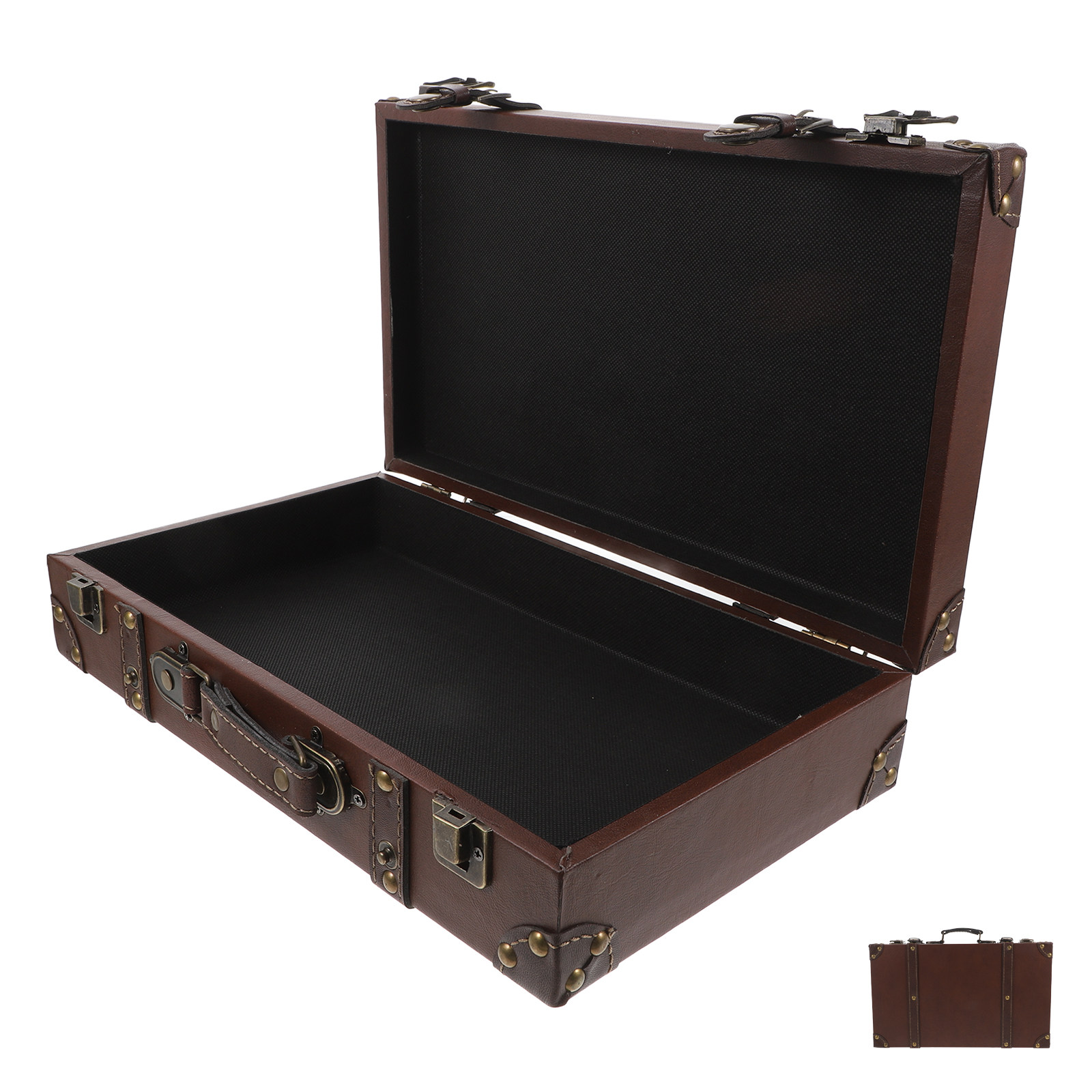 英国風のヴィンテージスーツケース、レトロなデザインのトラベル - Retro Vintage Trunk Suitcase のレビューと価格