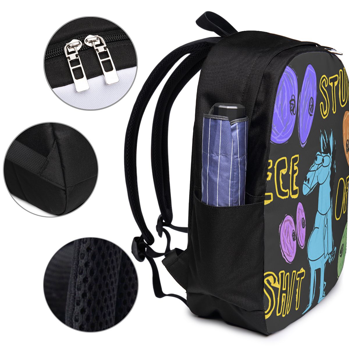 漫画ボージャック・ホースマン愚かなクソみたいなものバックパッ - Backpacks のレビューと価格